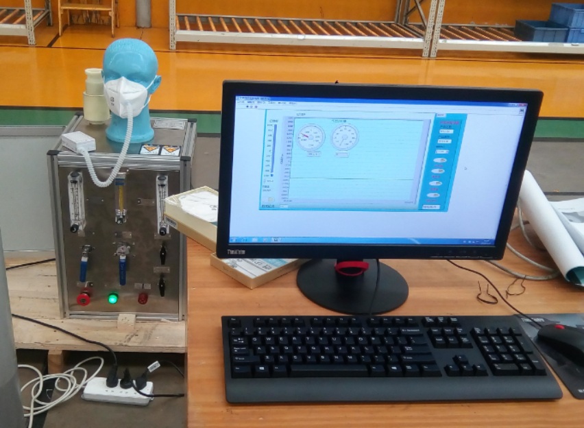 口罩吸氣阻力、呼吸阻力測試臺|防護(hù)口罩呼吸阻力檢測儀